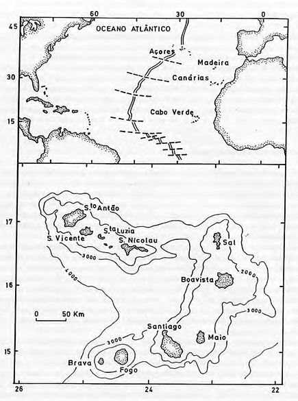 Localização dos arquipélagos da Macaronésia 