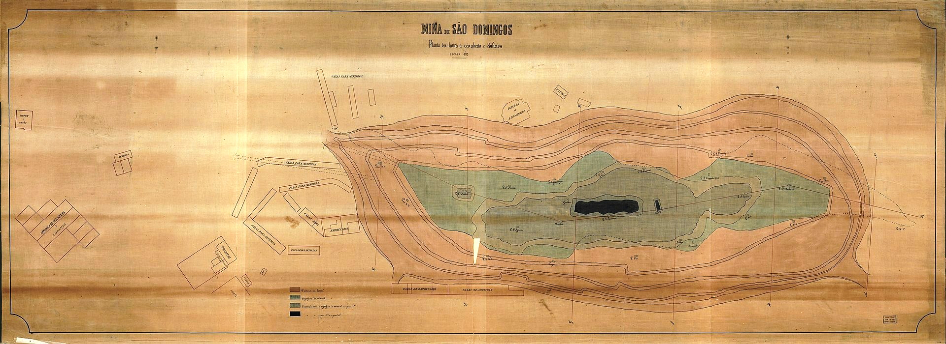 Planta de Mina de São Domingos - 1874 - (C.E.M.S.D.)