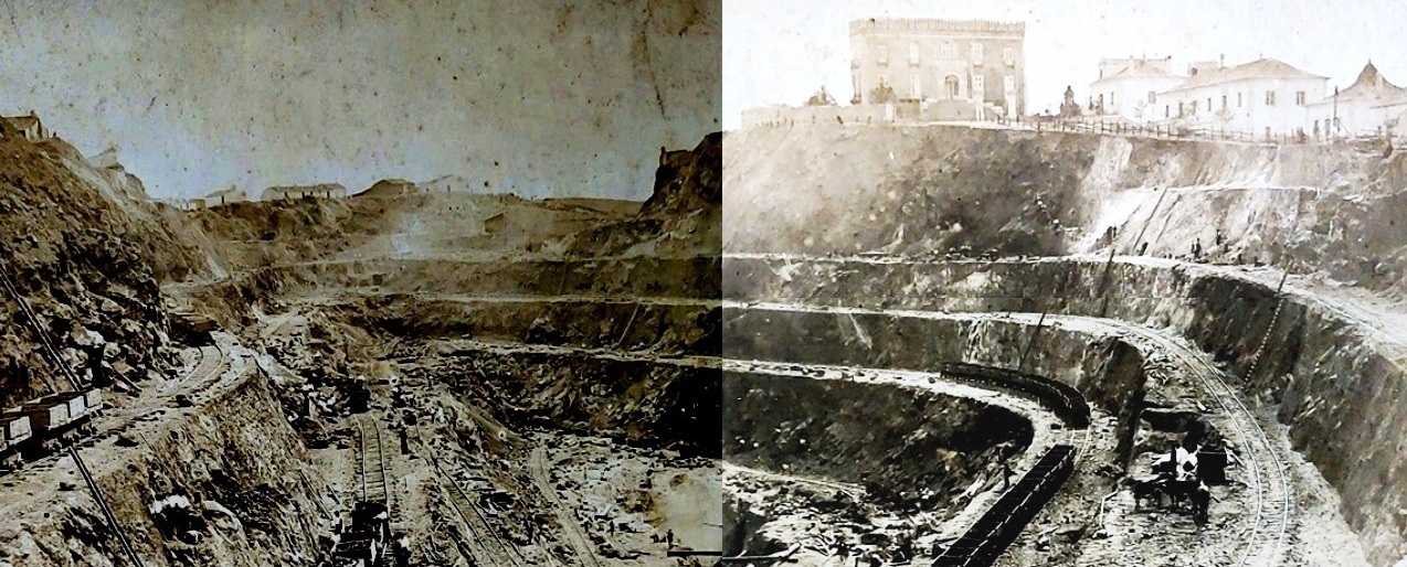 Corta da mina de São Domingos - 1870 - (C.E.M.S.D.)