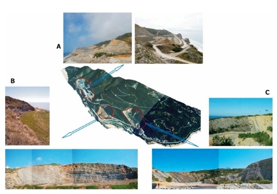 Localização fotográfica das Pedreiras do Cabo Mondego - (João Rocha)