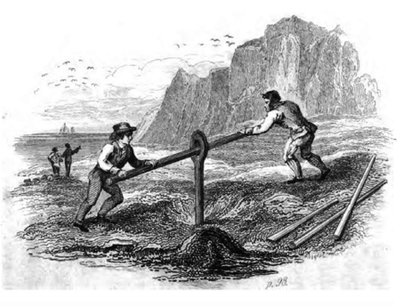 Sondagem manual para pesquisa de carvão - (Taylor - 1832)